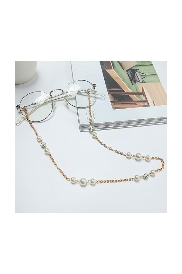 Chaîne De Lunettes 5 Pièces Masque De Perles Suspendus Chaîne Lunettes Chaîne Chaîne Lunettes Chaîne Masque
