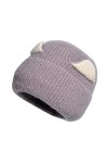 Bonnet Bebe, Chat Oreilles Beanie Hats Crochet Casquette Animal Cosplay Bonnet Bonnet dhiver Chaud avec Oreilles de Chat Bon