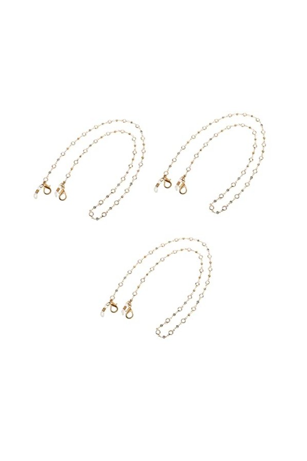 GLSTOY 3 Pièces Chaîne Suspendue Lanière De Bandanas Pour Le Visage Sangle De Lunettes Lanière Couvre-bouche Chaînes De Lunet