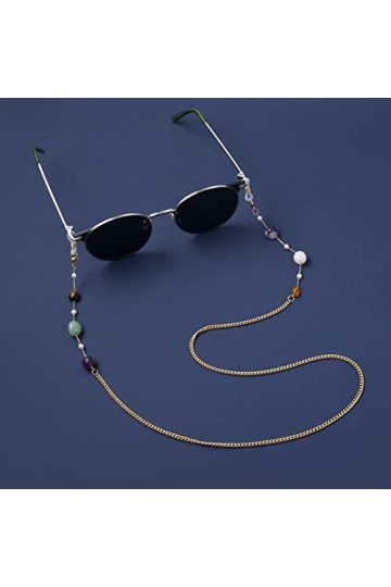 Bijoux de chaîne pour Femmes Mode Perle Lunettes de Soleil Chaîne pour Femmes Rétro Métal Lunettes Chaîne Lanyards Lunettes C