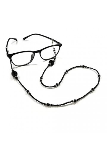 Bijoux de chaîne pour Femmes Style Ethnique Noir Blanc Perle Longe Tenez Les Sangles Lunettes de Lecture Chaîne Mode Femmes L