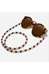 Chaîne de Bijoux pour Femmes Perles Lunettes Chaîne Mode Lanyard Lunettes Bracelet Lunettes de Soleil Cordons Casual Lunettes