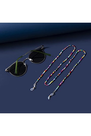 Bijoux de chaîne pour Femmes Mode Lunettes de Lecture Chaîne Perles rétro Lunettes Lunettes de Soleil Spectacle Cordon Cou St