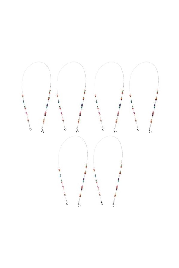 STOBOK 6 Pcs Masque Chaîne Anti-Chute Masque Facial Collier Lanière Lanière Cordon DOreille Boucle DExtension Chaînes De Lu