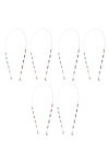 STOBOK 6 Pcs Masque Chaîne Anti-Chute Masque Facial Collier Lanière Lanière Cordon DOreille Boucle DExtension Chaînes De Lu