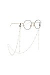 Chaîne De Lunettes Lunettes À Pendentif En Forme De Cœur Et De Perles Pour Femmes, 4 Pièces, Chaîne De Lunettes En Forme De C