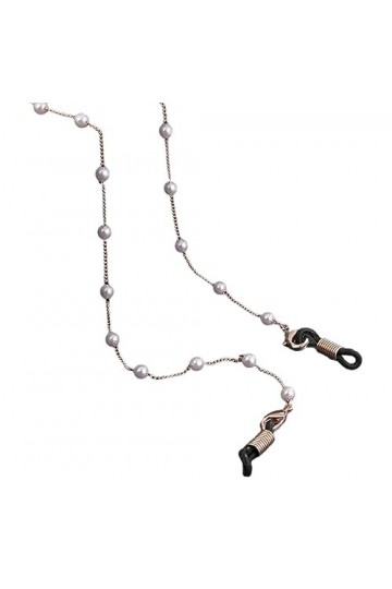 Chaîne De Lunettes 4 Pièces Chaîne De Lunettes En Métal Perle Pour Femme Chaîne De Masque Anti-Perte Antidérapante, Or Rose