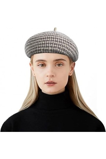 Tripome Chapeaux dhiver Français Mode Accessoire Cachemire Basque Bonnet Unisexe Chaud Automne Hiver Outdoor