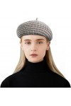 Tripome Chapeaux dhiver Français Mode Accessoire Cachemire Basque Bonnet Unisexe Chaud Automne Hiver Outdoor