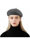 Tripome Chapeaux dhiver Français Mode Accessoire Cachemire Basque Bonnet Unisexe Chaud Automne Hiver Outdoor