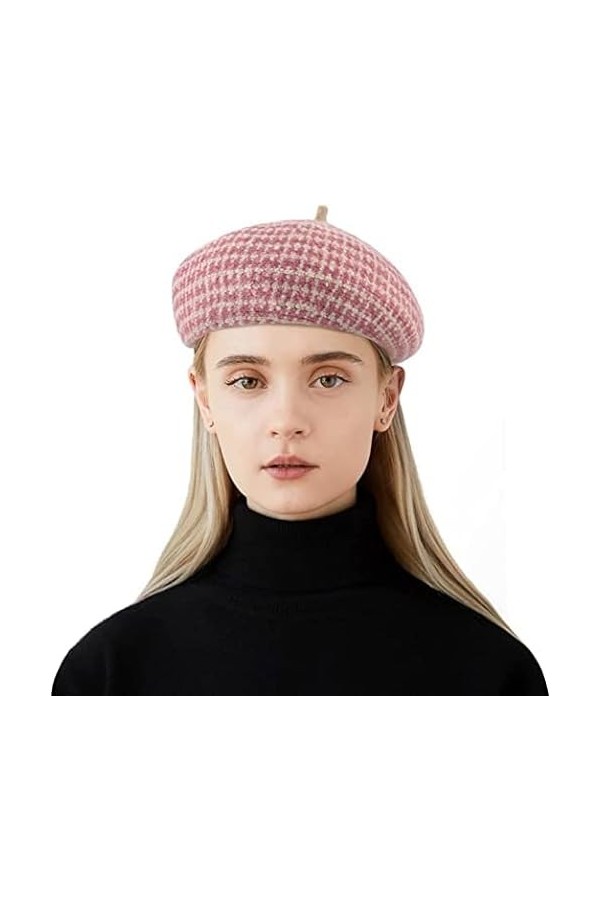 Tripome Chapeaux dhiver Français Mode Accessoire Cachemire Basque Bonnet Unisexe Chaud Automne Hiver Outdoor