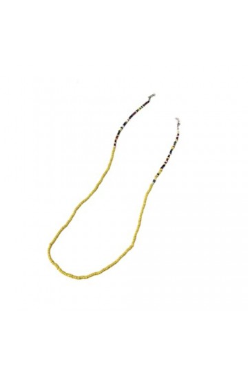 Chaîne De Lunettes Chaîne De Masque De Perles, 5 Pièces, Chaîne De Lunettes Anti-Perte, Jaune