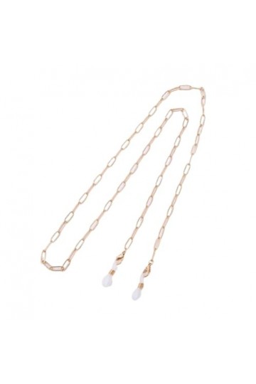 Chaîne De Lunettes 5Pcs Lanière De Lunettes En Métal Perle Cristal Lunettes Chaîne Masque Chaîne Anti-Perte Lanière, A