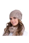 Kamea Femme Bonnet dhiver À La Mode Lajla, Gris,Taille Unique