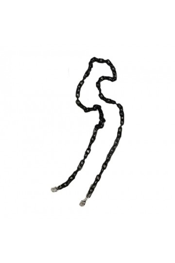 Chaîne De Lunettes Chaîne De Masque Anti-Perte En Acrylique, 4 Pièces, Accessoire Pour Écouteurs, Chaîne De Lunettes, Noir