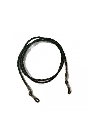 ViLLeX Bracelet chaînes de lunettes for femmes noir tressé anti-dérapant masque chaînes mode lunettes chaîne porte-chaîne