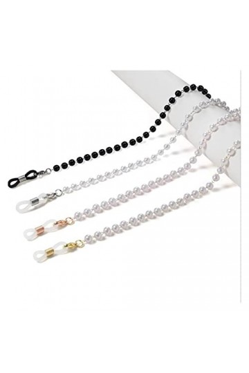BELLAY Lunettes chaîne for femmes perle perle lanière mode lunettes sangle lunettes de soleil chaîne cordons décontracté lune