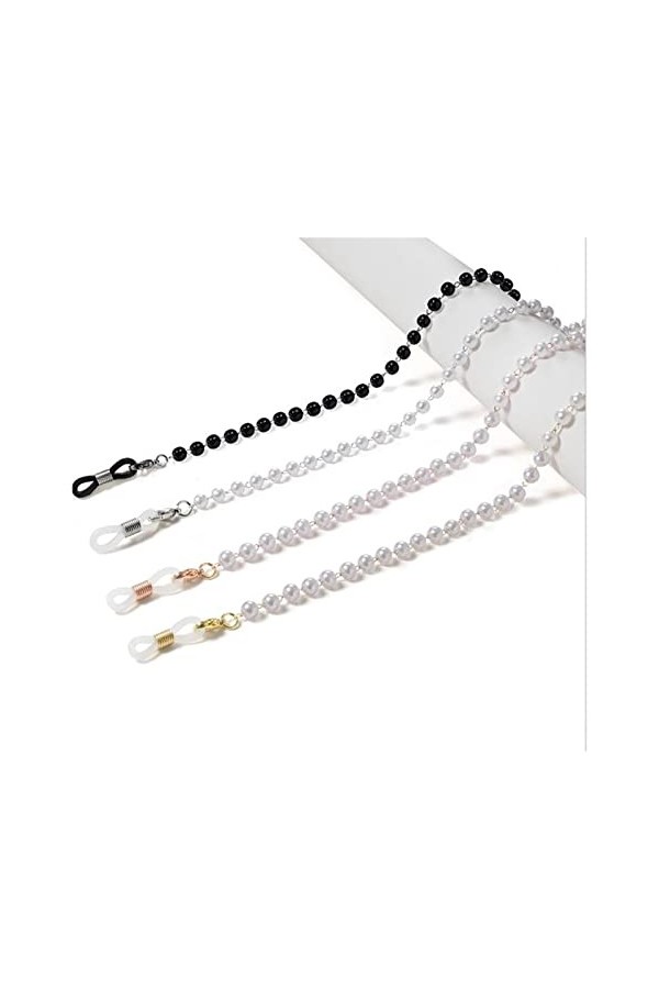 BELLAY Lunettes chaîne for femmes perle perle lanière mode lunettes sangle lunettes de soleil chaîne cordons décontracté lune