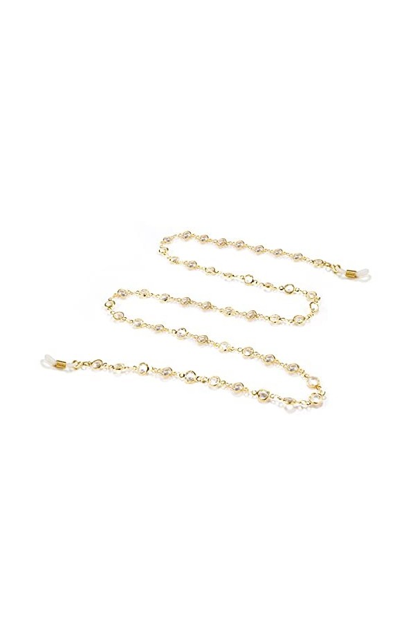 SAIBOL Chaîne de lunettes, Chaîne de lunettes de soleil, chaîne de retenue de lunettes avec perles de verre colorées, chaînes