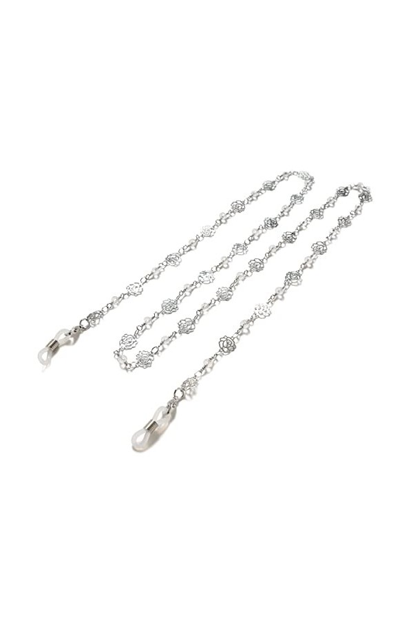 Chaîne de lunettes, Chaîne de lunettes en métal, lanière de masque élégante, chaîne de retenue de lunettes de Style Rose for 