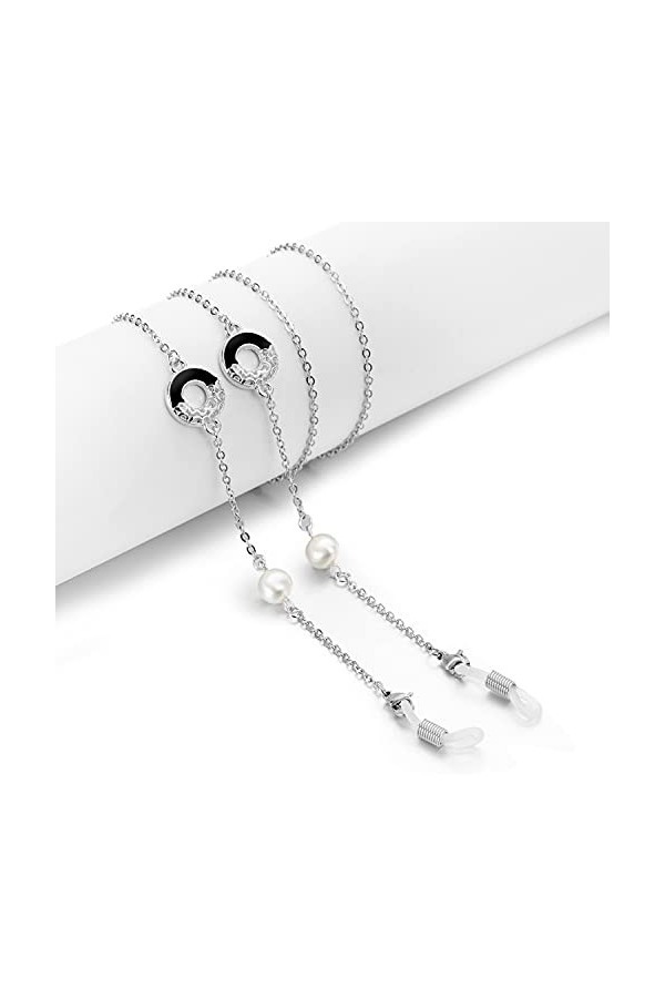 SAIBOL Chaîne de lunettes, Lunettes de lecture retenue lunettes chaîne de retenue lunettes de soleil corde Peals chaînes de l