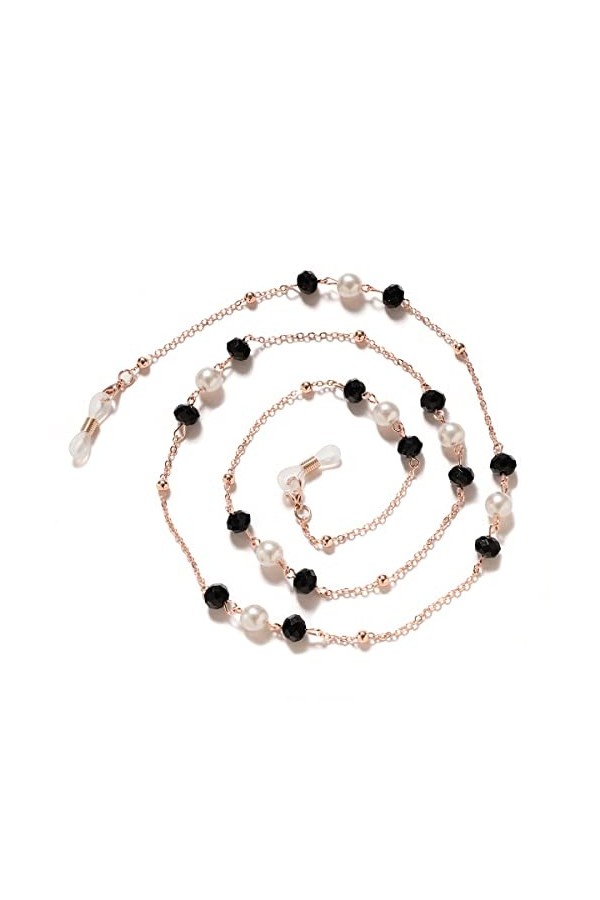 SAIBOL Chaîne de lunettes, Retenue de lunettes de lecture, support de sangle de lunettes de soleil, perles, chaîne de retenue