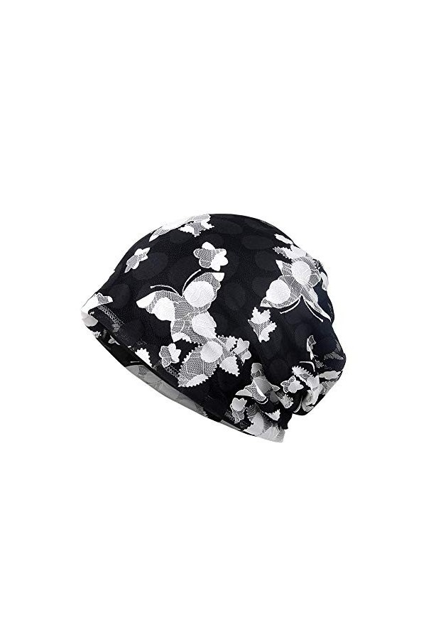 Amorar Casquette de Dentelle de Mode, tête Douce de Turban des Femmes enveloppe Le Chapeau Mou de Slouchy de Chapeau élastiqu