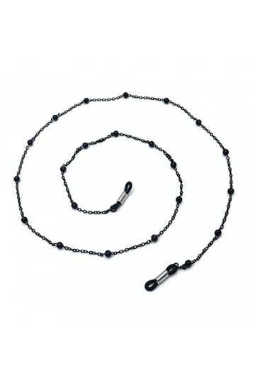 ZZSRJ Fashion Lunettes Chaîne Mesdames Vintage Métal Lunettes de Soleil Lanière Lunettes Verres Cordon Cordon Cordon Cordon 