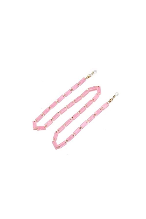 XIDUO Chaîne de lunettes en acrylique avec cordon tour de cou couleur : bleu, taille : 75 cm 