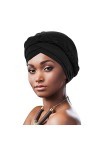 DRESHOW Femmes Africaine Turban pré-noués Tresse Torsadée Bonnet Chimio Casquette de Perte de Cheveux Chapeau