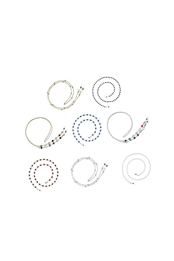 GLEAVI 8 Pièces Cordon Réglable Lunettes Cordon Lanière Porte-Lunettes Sangle Verre De Lecture Retenue De Lunettes Lunettes D