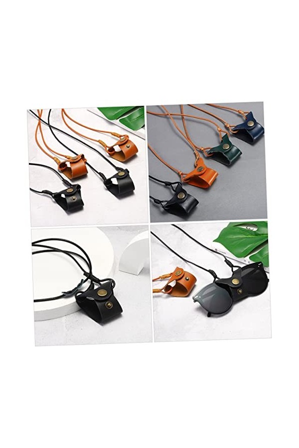 Housoutil 3 Pièces Chaîne De Lunettes Étui À Lunettes Colliers À La Mode Pour Les Femmes Goth Colliers Lunettes De Soleil De 