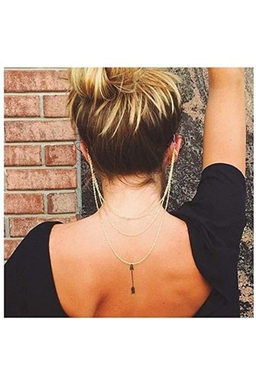 HaoLi Chaîne de Lunettes Alliage Multicouche Tassel Eye Chain Literary Youth All-Match Antidérapant Chaîne de Lunettes 2 pièc