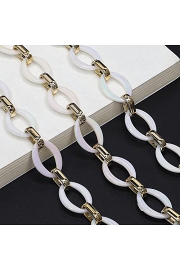 HIJAN Chaînes de Lunettes de Sangle for Femmes Sangles de Lunettes de Soleil élégantes Simples de retenue de Lunettes en Acry