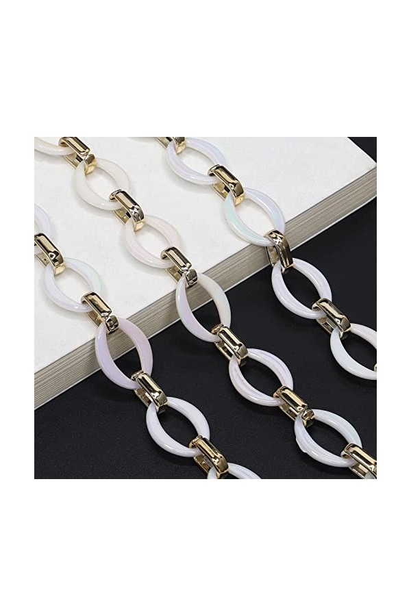 HIJAN Chaînes de Lunettes de Sangle for Femmes Sangles de Lunettes de Soleil élégantes Simples de retenue de Lunettes en Acry