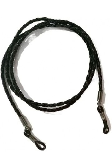 MORYEN Bracelet chaînes de Lunettes for Femmes Noir tressé Anti-dérapant Masque chaînes Mode Lunettes chaîne Porte-chaîne Lan