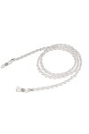 XIDUO Chaîne à perles pour lunettes de lecture et lunettes de soleil - Élégant et chic - Pour femme - Taille : 75 cm - Type :