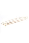 XIDUO Chaîne à lunettes en métal doré avec perles pour femme Taille : 70 cm Type : C