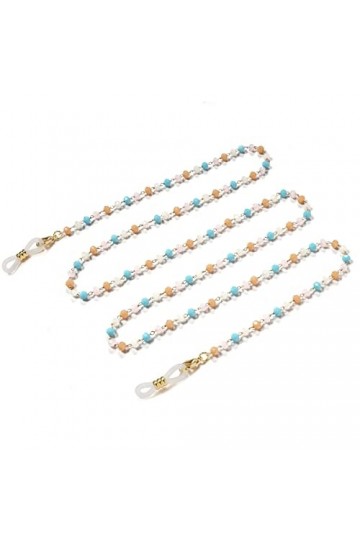 PUTOVA Remplacer le support de nez métallique, Chaîne de lunettes de soleil en perles de cristal, chaîne de lunettes élégante