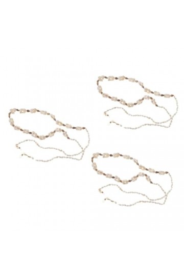 OSALADI 3 Pièces Lunettes Élégantes Lunettes De Mode Chaîne De Lunettes En Or Cordon De Lunettes Sangle De Support De Lunette