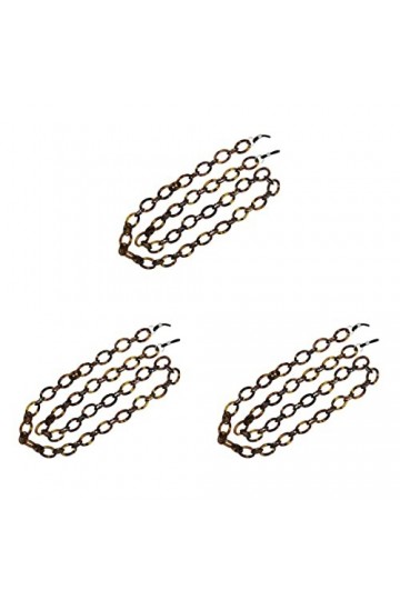 Healeved Sangle de Mode Cordon Cou Visage Et Masque Rétro Brun Œil Lunettes Couverture des Lunettes Lunettes Marbre Tortue Cl