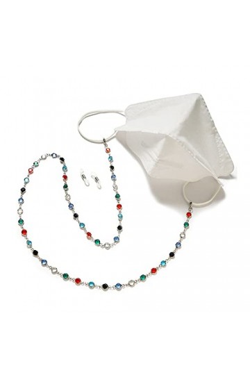 PUTOVA Remplacer le support de nez métallique, Chaîne de lunettes de soleil, chaîne de retenue de lunettes avec perles de ver