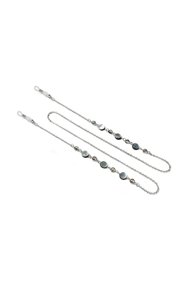 UYUME Chaîne de lunettes, Chaîne de lunettes en métal, porte-masque facial, chaîne de retenue de lunettes avec coquillages et