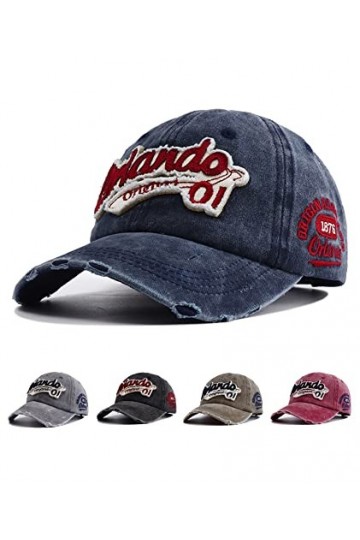 Joligiao Casquette de Baseball Unisexe Réglable Baseball Cap Bonnet de Golf Retro Jeans Casquette Anti-UV Protection Casquett