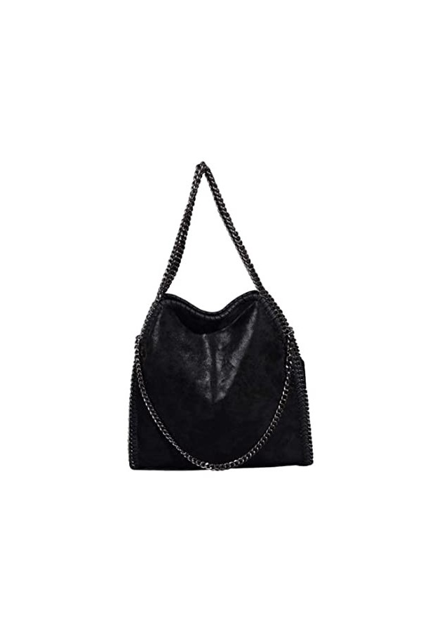 Budstfee Conception de la Chaîne Étanche Sac Cabas Femme Hobo Bag Faux Cuir Grande Capacité Cabas Fourre Tout pour Faire du S