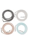 UYUME Chaîne de lunettes, Chaînes de retenue de lunettes, 4 pièces, perles acryliques, lanières de lunettes de soleil, suppor