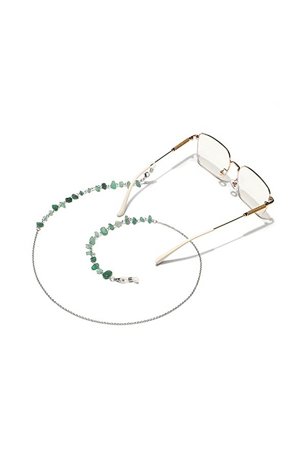 PUTOVA Remplacer le support de nez métallique, Chaînes de lunettes en pierre naturelle, retenue de lunettes faites à la main,