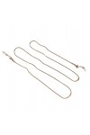 Chaîne De Lunettes Chaîne De Lunettes 3 Pièces, Chaîne De Masque, Lanière De Lunettes Suspendue Au Cou, Chaîne Anti-Perte, Or