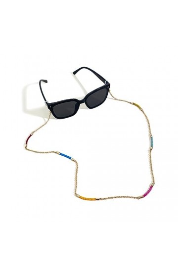 Chaîne De Lunettes Corde De Masque Anti-Perte En Métal, 2 Pièces, Chaîne De Lunettes Antidérapante