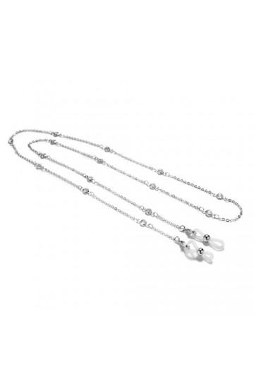 UYUME Chaîne de lunettes, Chaîne de lunettes élégante en Zircon, retenue de lunettes de lecture, lanière en métal for femmes 